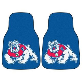 FANMATS Fresno State University 18 in. x 27 in. 2 Piece Carpeted Car Mat Set 5239