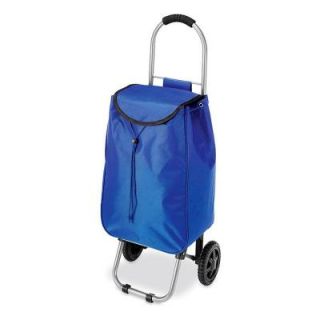 Whitmor Utility Cart Collection 12.25 in. x 34 in. Rolling Bag Cart in Blue 6342 4647 BLUE