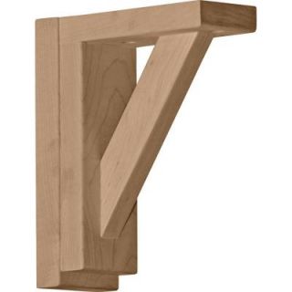 Ekena Millwork 2 1/2 in. x 6 1/4 in. x 7 1/2 in. Red Oak Traditional Shelf Bracket BKT02X06X07TRRO