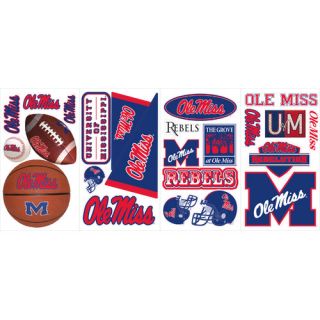 Room Mates 24 Piece Ole Miss Wall Decal