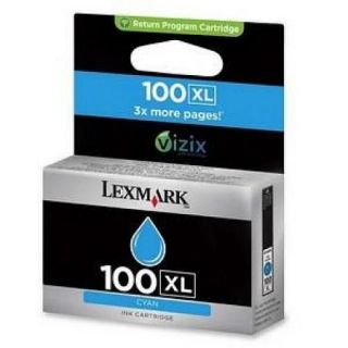 Lexmark 600 Page Yield No. 100XL Cyan Return Program Ink Cartridge Pro805 Pro901 Pro905 Pro705 Pro205