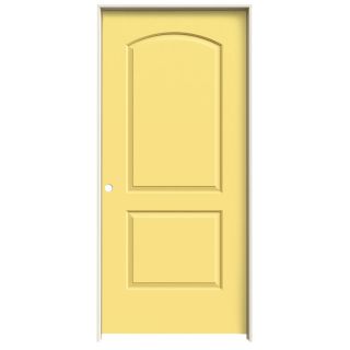 ReliaBilt Marigold Prehung Solid Core 2 Panel Round Top Interior Door (Common 36 in x 80 in; Actual 37.562 in x 81.688 in)