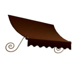 AWNTECH 3 ft. Charleston Window Awning (31 in. H x 24 in. D) in Brown CH22 3BRN