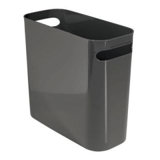 interDesign Una 10 in. Waste Can in Slate Gray 93077