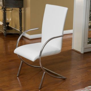 Home Loft Concept Justin Leather and Chrome Chairs (Set of 2) (Set of