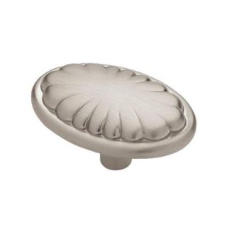 Liberty Shell 1 5/8 in. Satin Nickel Oval Cabinet Knob PN0632H SN C