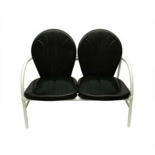 Retro Metal Tulip 2 Seat Double Chair
