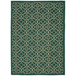 Nourison Color Motion Teal 2 ft. 3 in. x 3 ft. 9 in. Accent Rug 208576