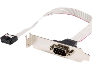 StarTech 1 Port 16in DB9 Serial Port Bracket to 10 Pin Header   Low Profile