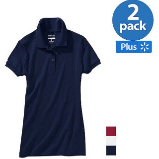 George   Juniors School Uniform Plus Short Sleeve Polo Shirt, 2 Pack