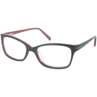 Nolita Mood Women's Rx able Eyeglass Frames, Black Red