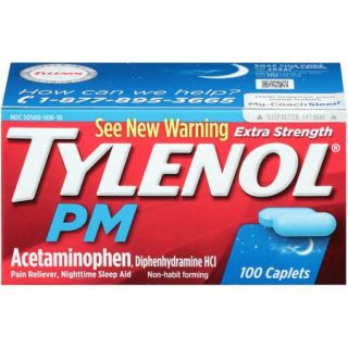 Tylenol PM Caplets, 100 count