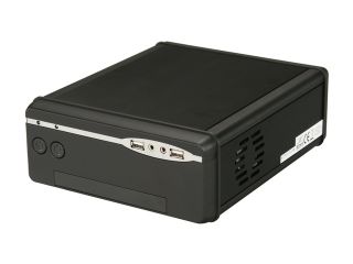 Athena Power CA ITX2601 Black Aluminum / Plastic Mini ITX Desktop Slim Computer Case 60W Power Adapter Power Supply