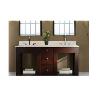 61 Marble Vanity Top for Undermount Sinks with Backsplash