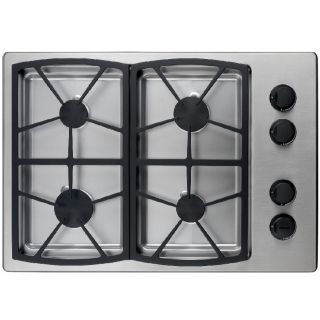 Dacor Classic 4 Burner Gas Cooktop (Stainless Steel) (Common 30 in; Actual 30 in)