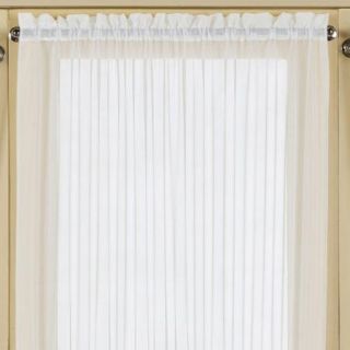 United Curtain Co. Batiste Half Rod Pocket Door Single Curtain Panel