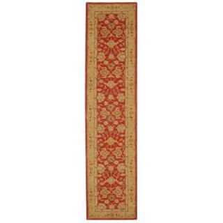 Safavieh Anatolia Red/Ivory 2 ft. 3 in. x 12 ft. Runner AN522A 212