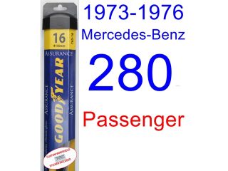 1973 1976 Mercedes Benz 280 Replacement Wiper Blade Set/Kit (Set of 2 Blades) (Goodyear Wiper Blades Assurance) (1974,1975)