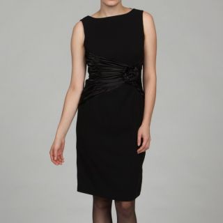 Sandra Darren Womens Black Satin Dress  ™ Shopping   Top