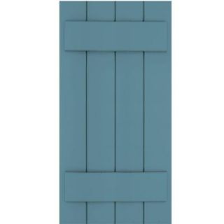 Winworks Wood Composite 15 in. x 30 in. Board & Batten Shutters Pair #645 Harbor 71530645