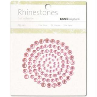 Self Adhesive Rhinestones 100/Pkg Light Pink