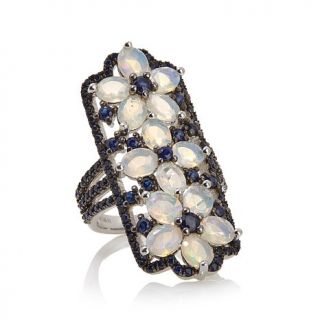 Rarities Fine Jewelry with Carol Brodie Ethiopian Opal and Sapphire Floral Rin   7853083