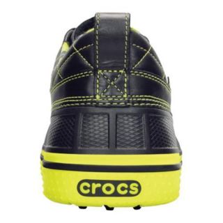 Mens Crocs AllCast Duck Golf Shoe Black/Citrus   Shopping