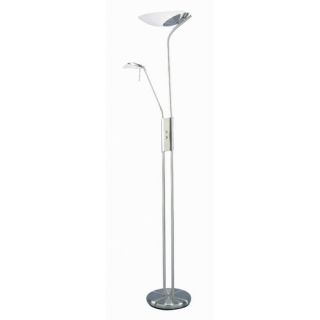 Lite Source Lucien Torchiere Floor Lamp with Reading Lamp Extension