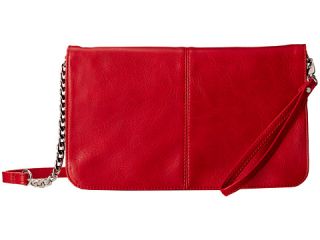 Mighty Purse Vegan Leather Charging Flap X Body Bag Red