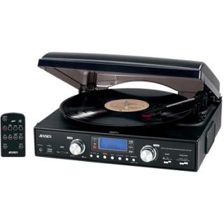 Jensen JTA 460 3 Speed Stereo Turntable with  Encoding System and AM/FM Stereo Radio