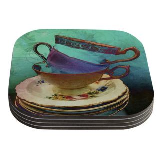 Mad Hatters T Party I by alyZen Moonshadow Coaster by KESS InHouse