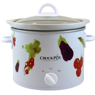 Crock Pot 3040 VG White 4 quart Round Manual Slow Cooker  