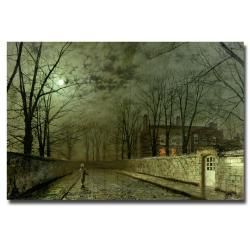 John Atkinson Grimshaw Silver Moonlight 1880 Medium Canvas Art