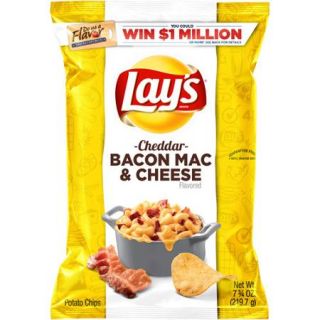 Lay's Cheddar Bacon Mac & Cheese Potato Chips, 7.75 oz