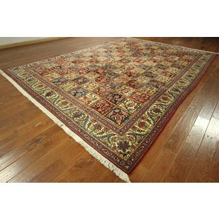 Semi Antique Persian Bakhtiari Mansion Size Hand knotted Rug (132 x