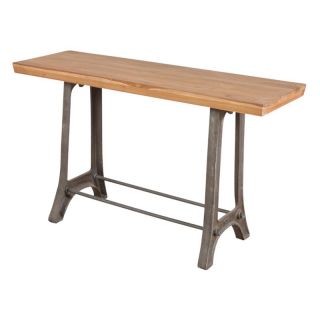 Industrial Reclaimed Teak Console   Console Tables