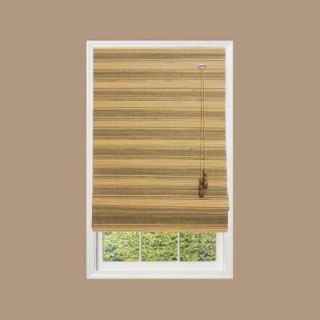 Home Decorators Collection Natural Moss Multi Weave Bamboo Roman Shade   35 in. W x 48 in. L 0275035