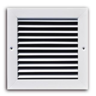 TruAire 12 in. x 12 in. White Fixed Bar Return Air Grille H270 12X12