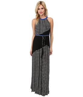 Adrianna Papell Color Blocked Printed Maxi