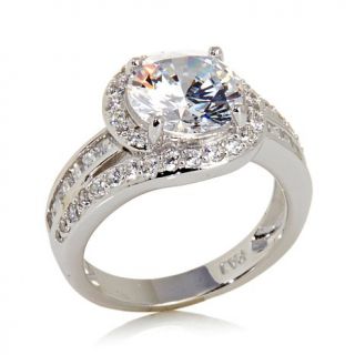 3.69ct Absolute™ Round with Baguette and Pavé Sides Ring   7838286