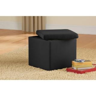 Mainstays Faux Suede Ultra Storage Ottoman, Multiple Colors