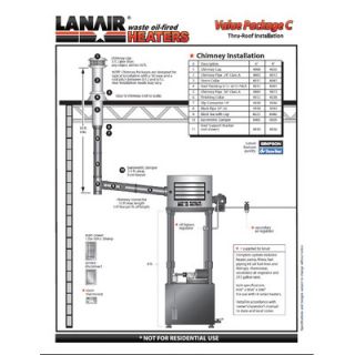 Lanair Products, LLC 300,000 BTU Ceiling Mounted Forced Air Cabinet