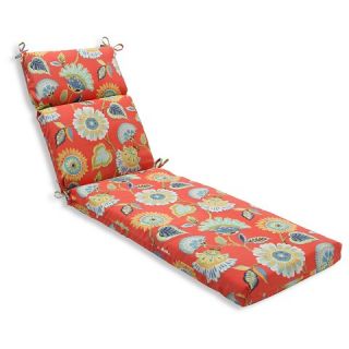 Pillow Perfect Outdoor One Piece Seat And Back Cushion   Orange
