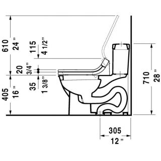 Duravit Darling New Elongated 1 Piece Toilet
