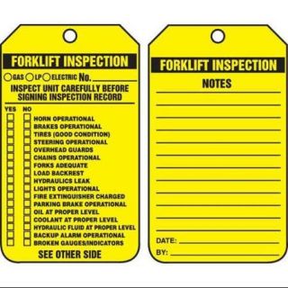 ACCUFORM SIGNS TRS336FTP Inspection Tag, 5 7/8 x 3 3/8, PK25