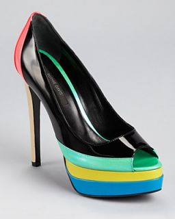 Ruthie Davis Pumps   Popsicle Patent Peep Toe