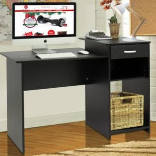 Student Computer Desk Home Office Wood Laptop Table Study Workstation Dorm Bk