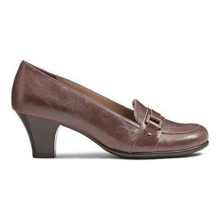 Womens A2 by Aerosoles Culinari Loafer Pump Brown Faux Leather