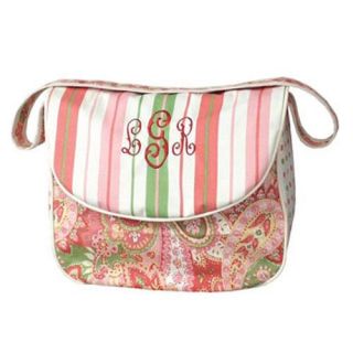 Hoohobbers Paisley Messenger Diaper Bag with Optional Personalization   Diaper Bags
