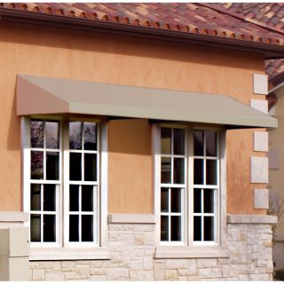 Awntech 220.5 in Wide x 36 in Projection Tan Solid Slope Window/Door Awning
